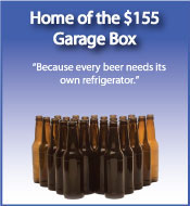 Garage and beer refrigerators at Big Jon's Used Appliances